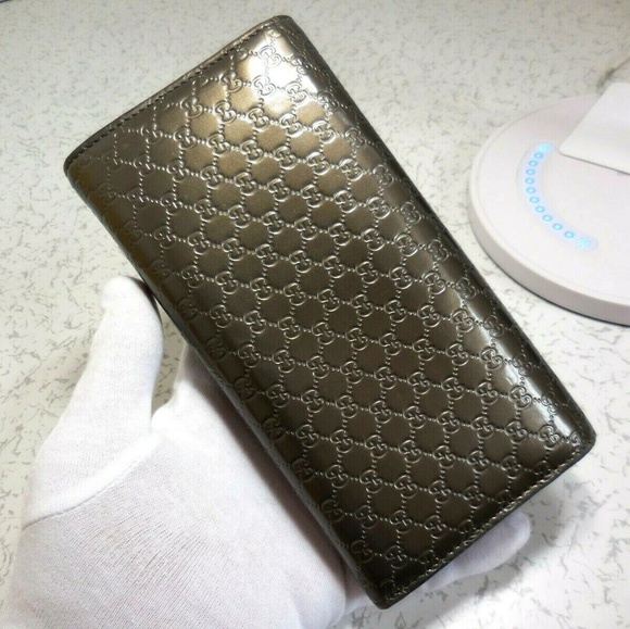 Gucci Gunmetal Silver Microguccissima Wallet - Picture 2 of 8